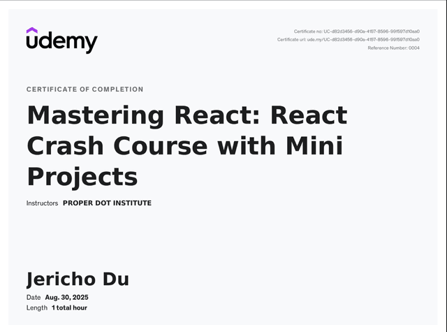 React